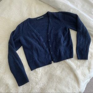 Brandy Melville Crop Blue Sweater